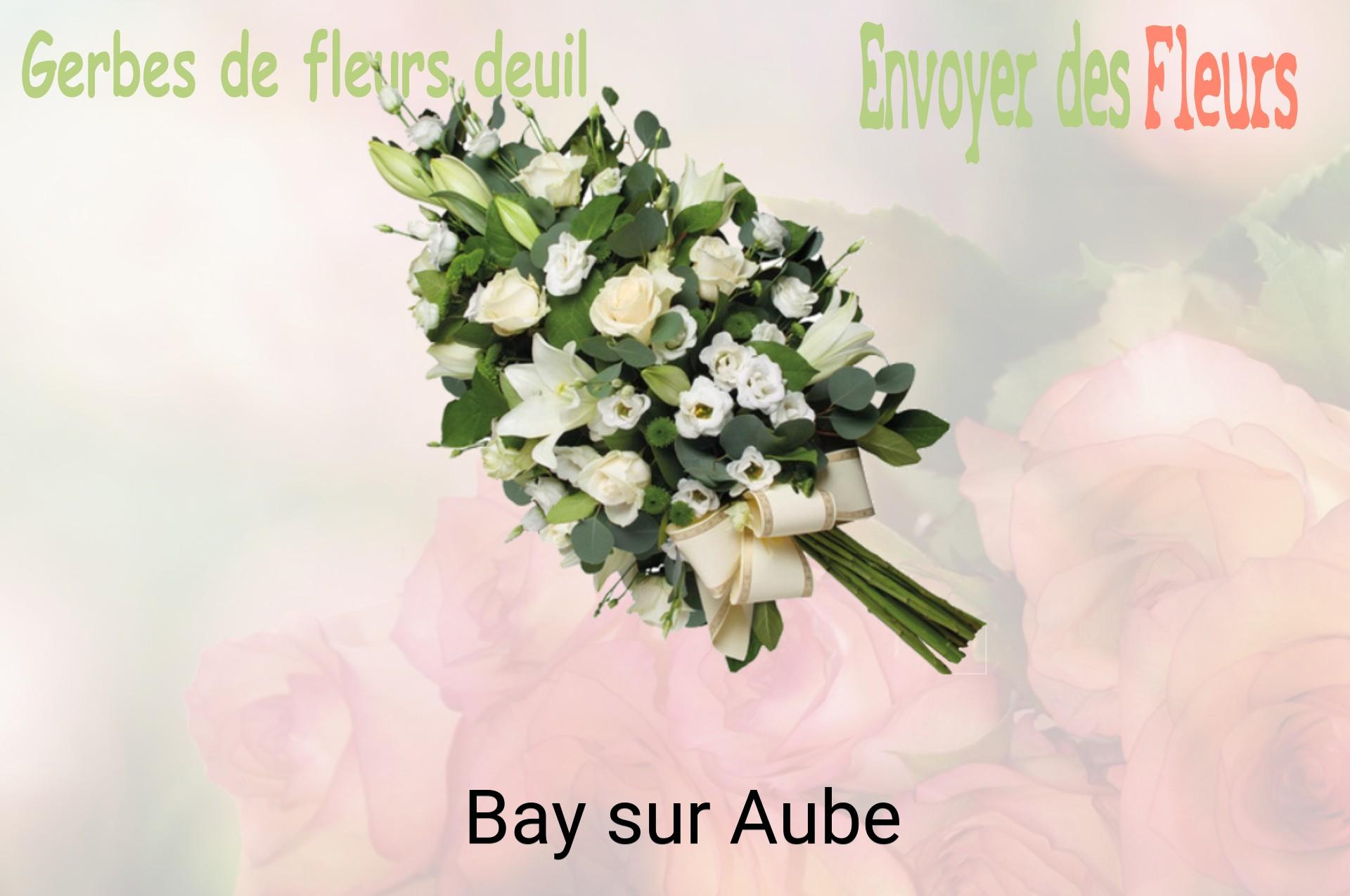 Gerbe de fleurs de deuil livrée à Bay-sur-Aube